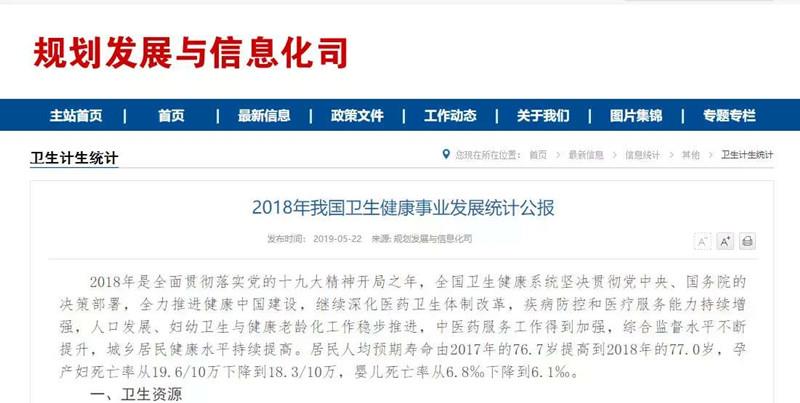 公报丨全国医疗卫生机构近100万，基层机构约占95%
